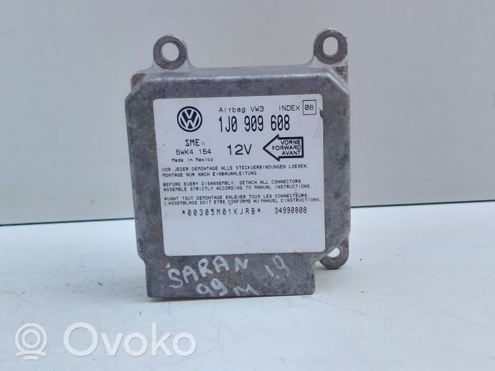 Volkswagen Sharan Turvatyynyn ohjainlaite/moduuli 1J0909608