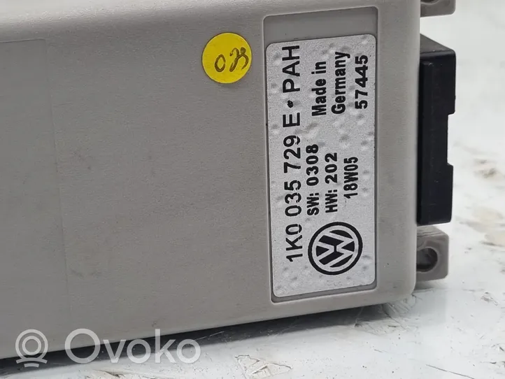 Volkswagen Touran I Puhelimen käyttöyksikkö/-moduuli 1K0035729E