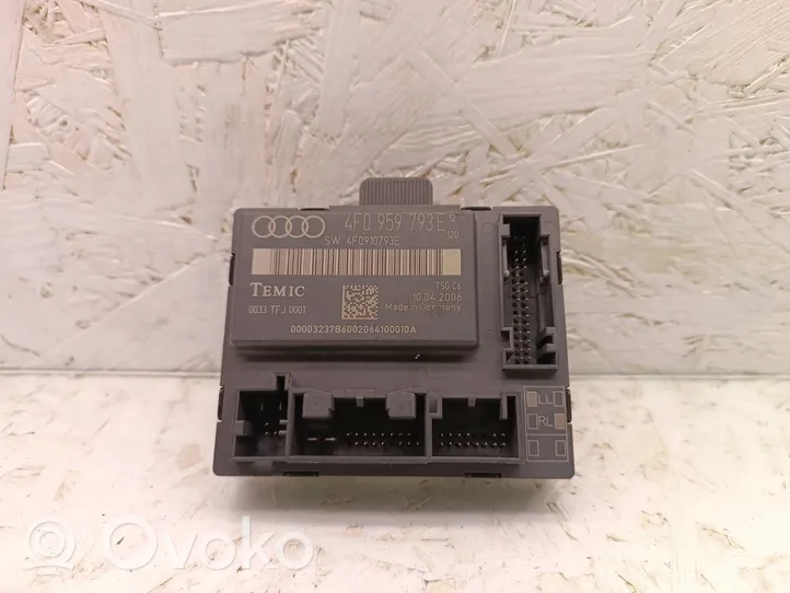 Audi A6 S6 C6 4F Durų elektronikos valdymo blokas 4F0959793E