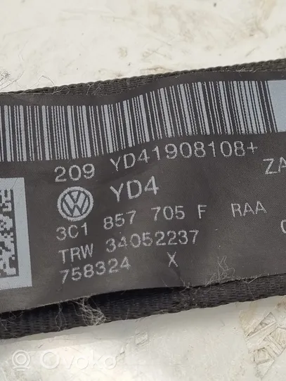 Volkswagen PASSAT B6 Pas bezpieczeństwa fotela przedniego 3C1857705F