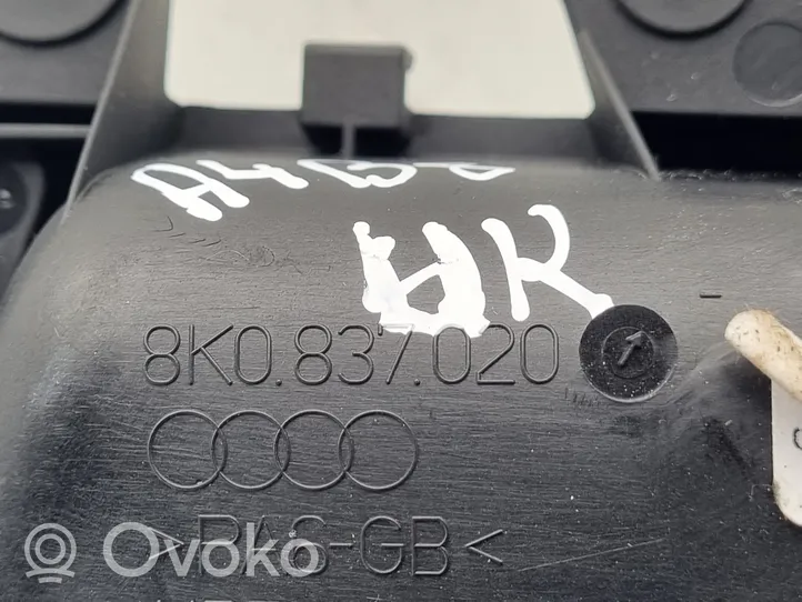 Audi A4 S4 B8 8K Rankenėlė atidarymo vidinė 8K0837020