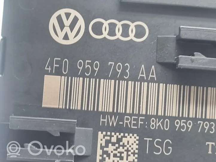 Audi A6 S6 C6 4F Durų elektronikos valdymo blokas 4F0959793AA