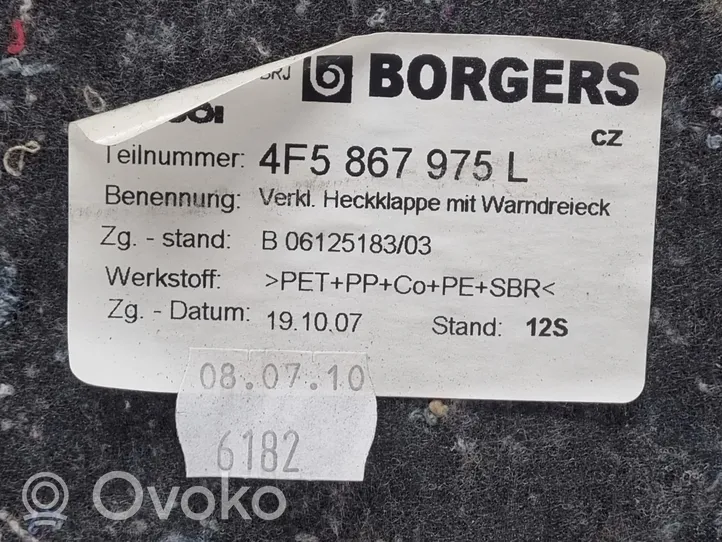 Audi A6 S6 C6 4F Takaluukun koristelista 4F5867975L