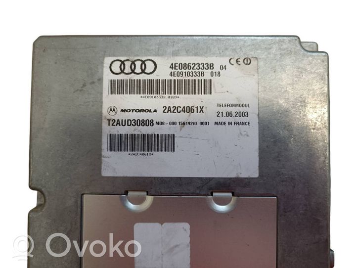 Audi A8 S8 D3 4E Autres unités de commande / modules 4E0862333B