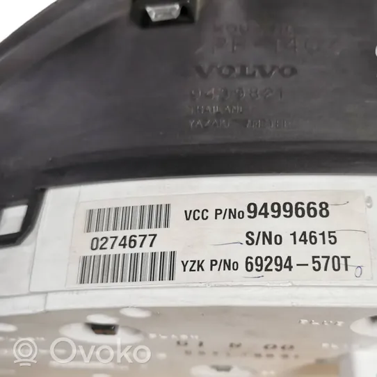 Volvo S60 Tachimetro (quadro strumenti) 9499668