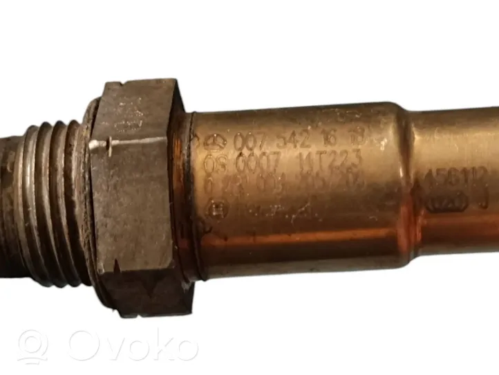 Mercedes-Benz E W212 Sensore della sonda Lambda 0075421618