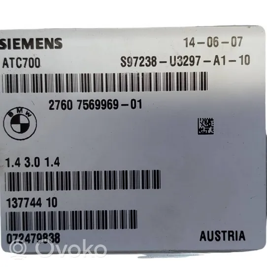 BMW X5 E70 Pārnesumkārbas vadības bloks 27607569969