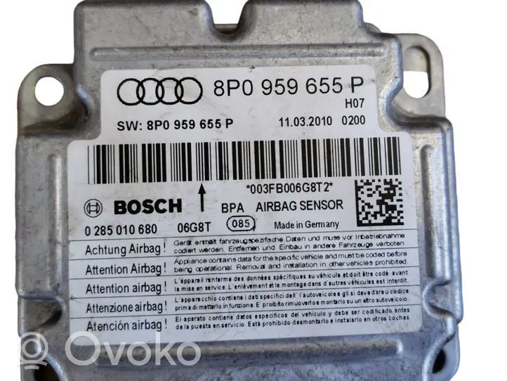 Audi A3 S3 8P Centralina/modulo airbag 8P0959655P