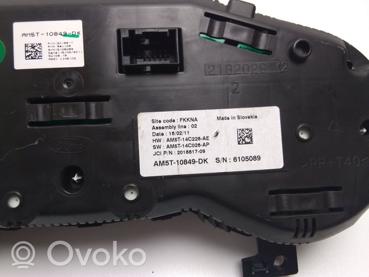 Ford Grand C-MAX Speedometer (instrument cluster) AM5T14C226AE