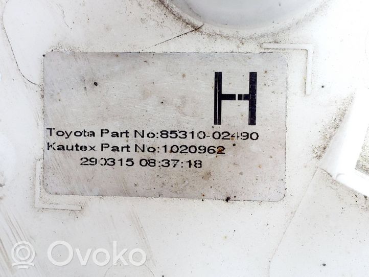 Toyota Auris E180 Valaisimen pesurin nestesäiliö 8531002490