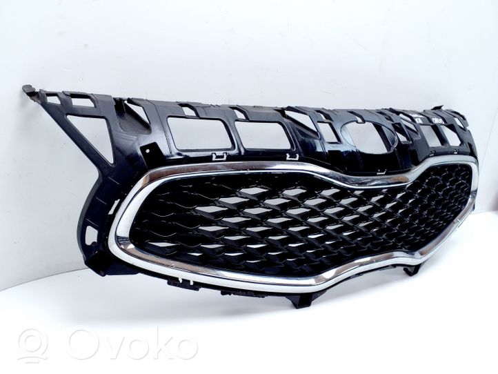 KIA Carens III Grille calandre supérieure de pare-chocs avant 86352A4000