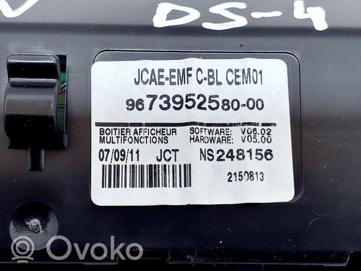 Citroen DS4 Monitori/näyttö/pieni näyttö 9665778780
