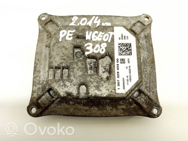 Peugeot 308 Moduł poziomowanie świateł Xenon 130732940300