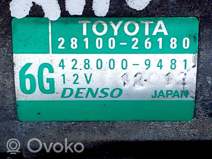 Toyota RAV 4 (XA40) Starteris 2810026180