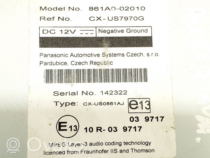 Toyota Auris 150 Inne wyposażenie elektryczne 861A002010