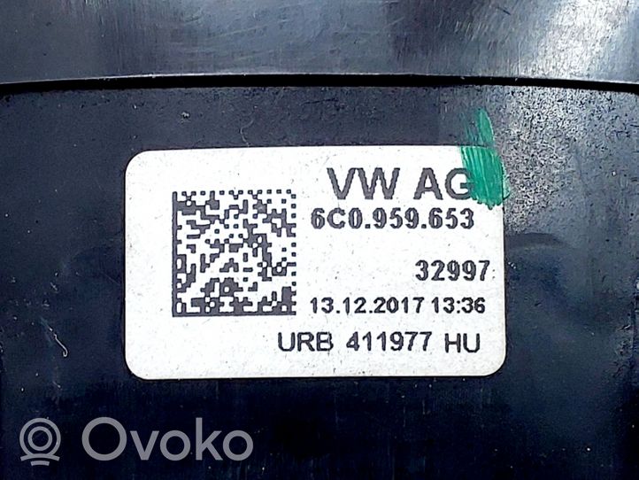 Skoda Fabia Mk3 (NJ) Interruptor/palanca de limpiador de luz de giro 6C0959653