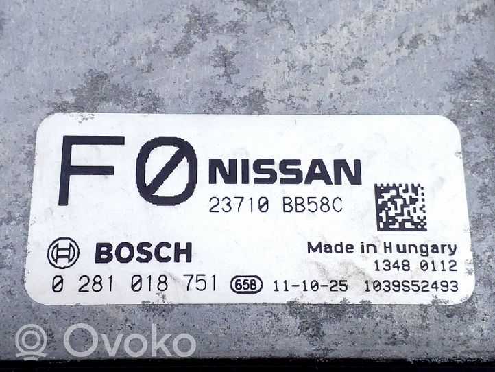 Nissan Qashqai Dzinēja vadības bloks 23710BB58C