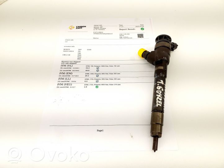 Nissan Qashqai Kit d'injecteurs de carburant 0445110414
