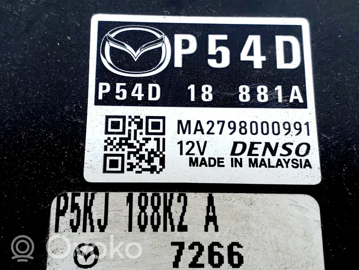Mazda 2 Sterownik / Moduł ECU P54D18881A