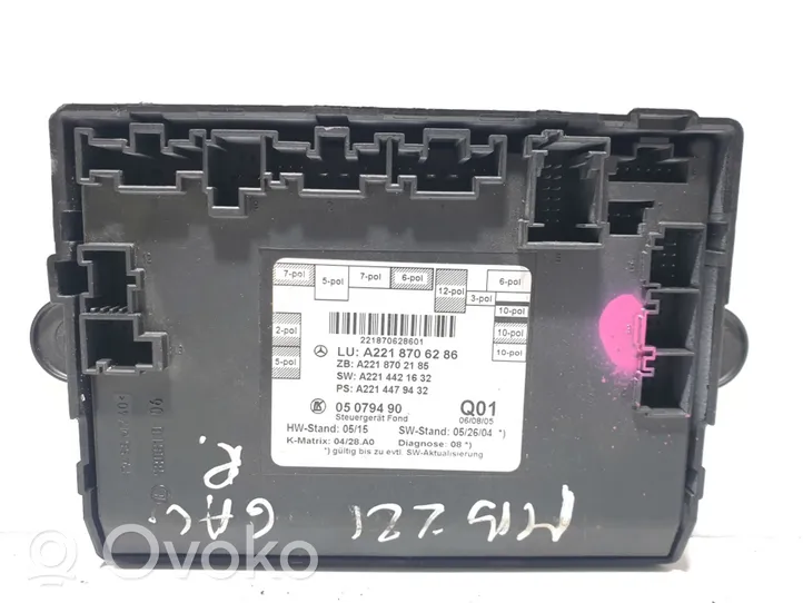 Mercedes-Benz S W221 Door central lock control unit/module 