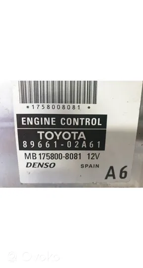 Toyota Corolla E120 E130 Calculateur moteur ECU 89661-02A61