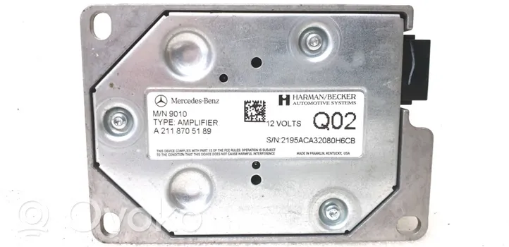 Mercedes-Benz ML W164 Amplificateur de son A2118705189