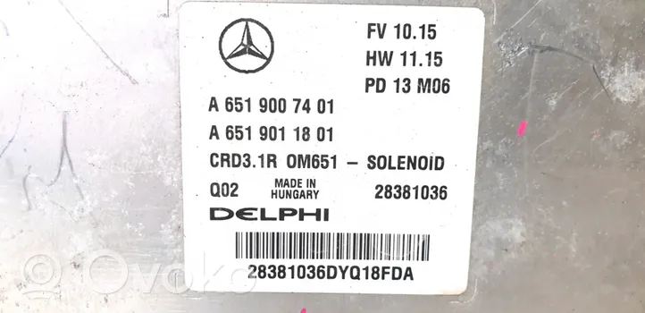 Mercedes-Benz GLK (X204) Sterownik / Moduł ECU A6519007401