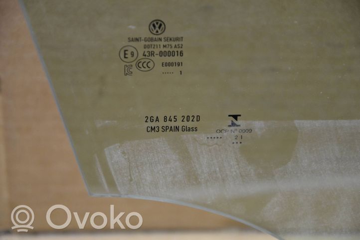 Volkswagen T-Roc Etuoven ikkunalasi, neliovinen malli 2GA845202D
