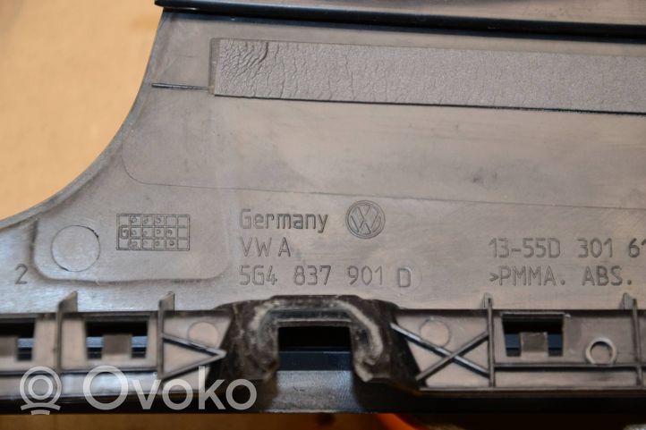 Volkswagen Golf VII Listwa / Uszczelka szyby drzwi 5G4837901D