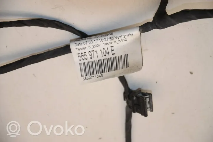 Skoda Kodiaq Wiązka przewodów czujnika parkowania PDC 565971104E