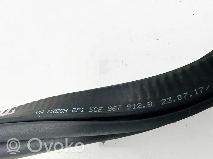 Volkswagen Golf VII Front door rubber seal 5GE867912B