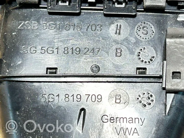 Volkswagen Golf VII Boczna kratka nawiewu deski rozdzielczej 5G1819709