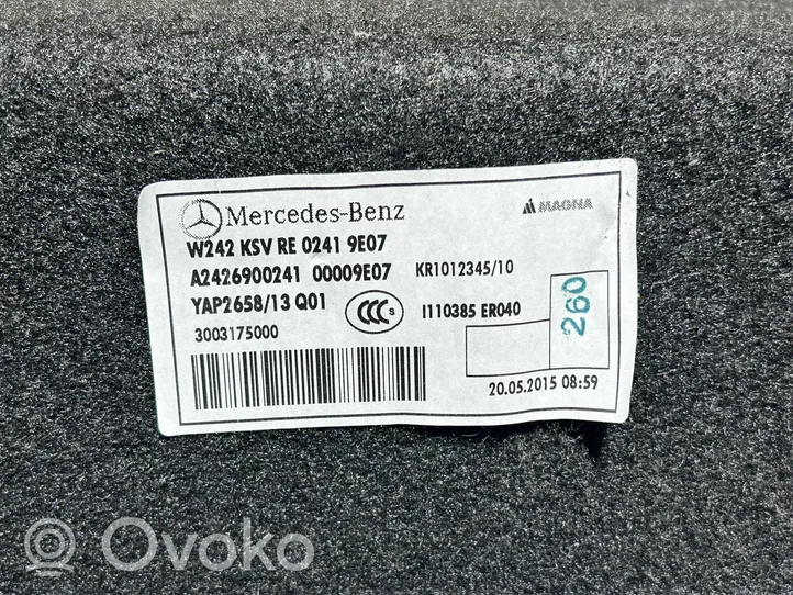 Mercedes-Benz B W246 W242 Tavaratilan sivuverhoilu A2426900241