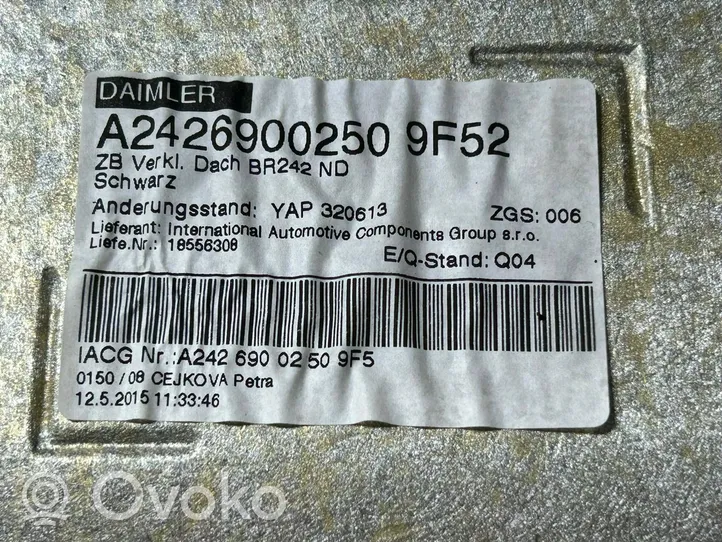 Mercedes-Benz B W246 W242 Kattoverhoilu A2426900250