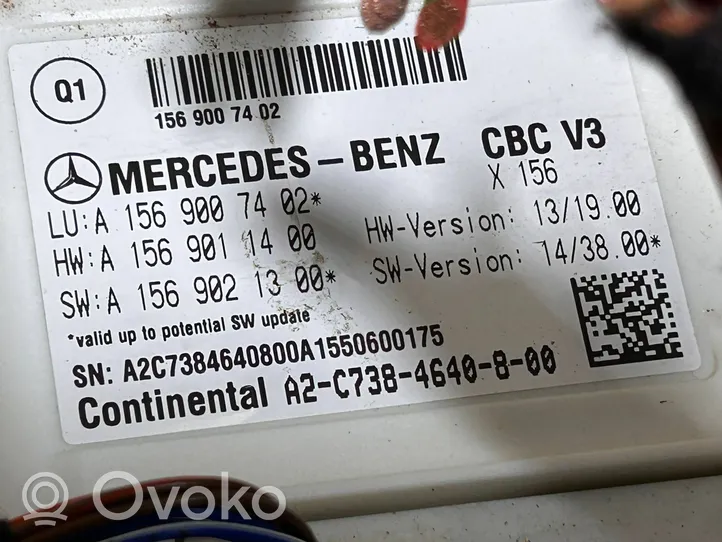 Mercedes-Benz B W246 W242 Mukavuusmoduuli A1569007402