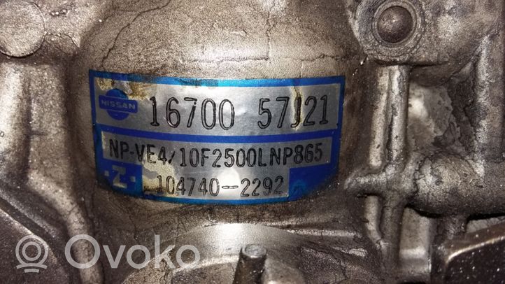 Nissan Primera Polttoaineen ruiskutuksen suurpainepumppu 1670057J21