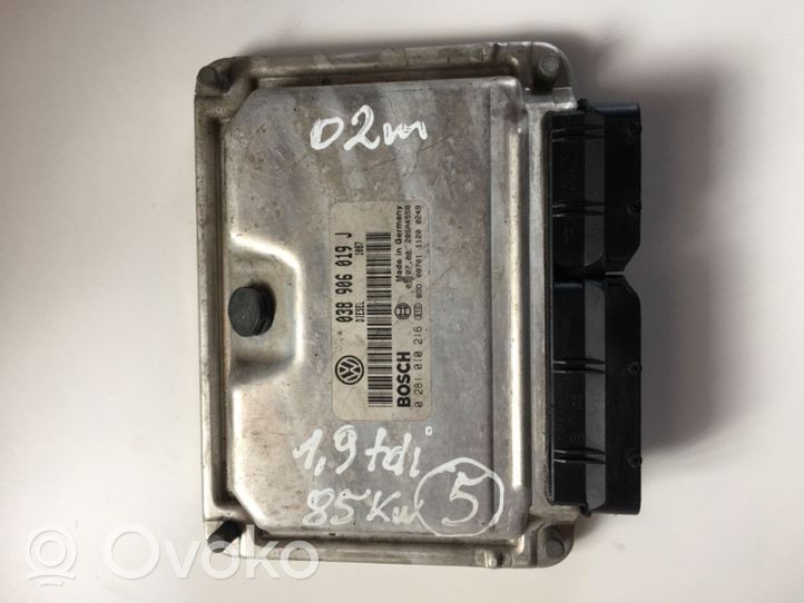 Volkswagen Sharan Sterownik / Moduł ECU 038906019J