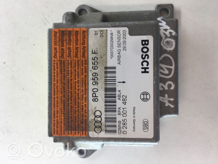 Audi A3 S3 8P Module de contrôle airbag 8P0959655F