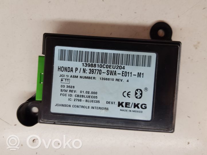 Honda CR-V Moduł / Sterownik Bluetooth 39770SWAE011M1