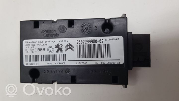 Citroen C4 II Sterownik / Moduł kontroli ciśnienia w oponach 9807299980