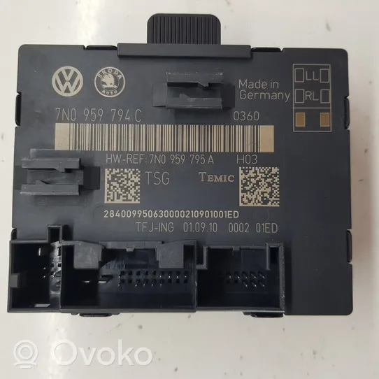 Volkswagen Sharan Oven ohjainlaite/moduuli 7N0959794C