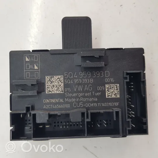 Volkswagen PASSAT B8 Durų elektronikos valdymo blokas 5Q4959393D