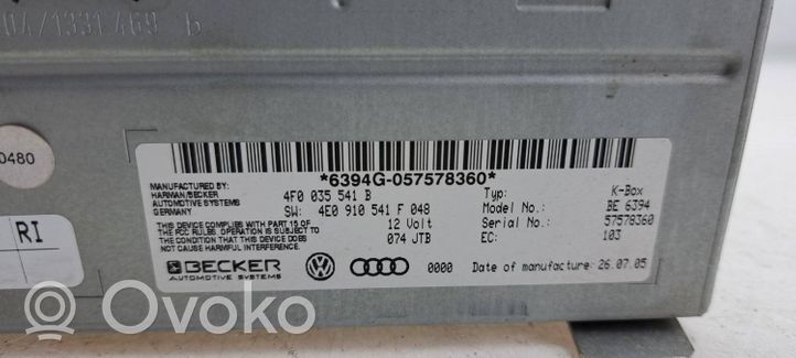 Audi A6 S6 C6 4F Moduł / Sterownik GPS 4F0035541B