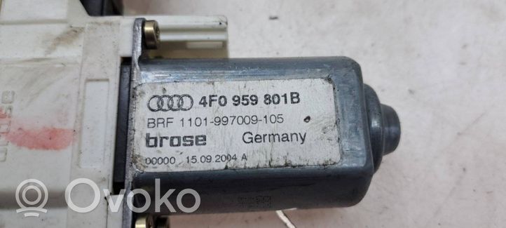 Audi A6 S6 C6 4F Priekinis varikliukas langų pakėlėjo 4F0959801B