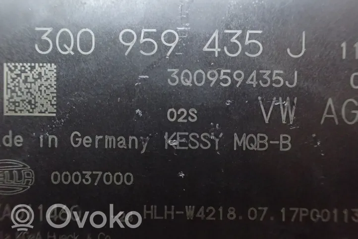 Volkswagen Polo VI AW Beraktės sistemos KESSY (keyless) valdymo blokas/ modulis 3Q0959435J