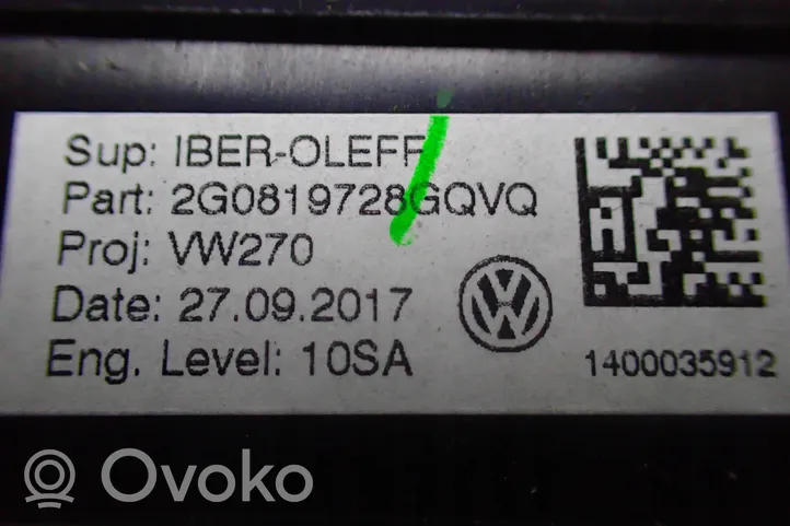 Volkswagen Polo VI AW Dysze / Kratki środkowego nawiewu deski rozdzielczej 2G0819728