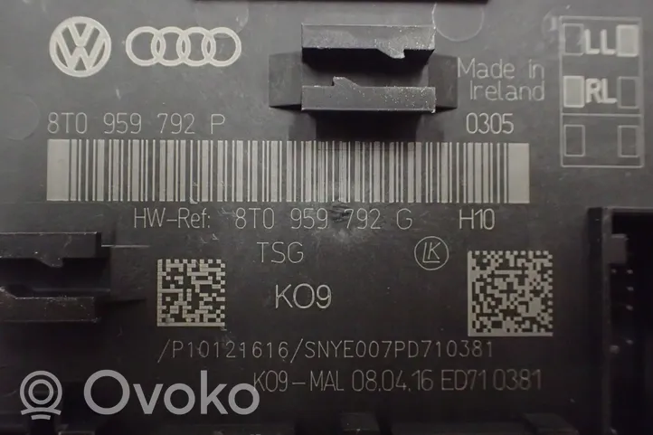 Audi A5 8T 8F Durvju vadības bloks 8T0959792P