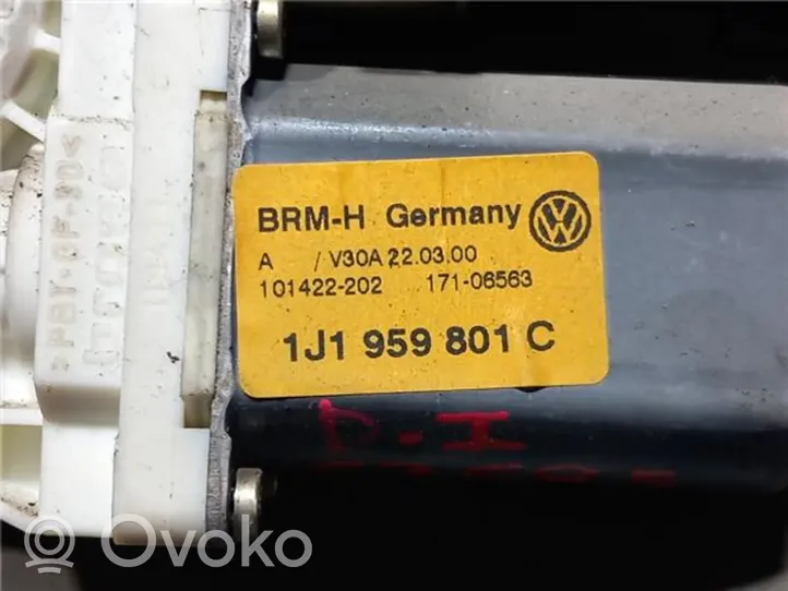 Volkswagen Bora Mécanisme de lève-vitre avec moteur 1J1959801C