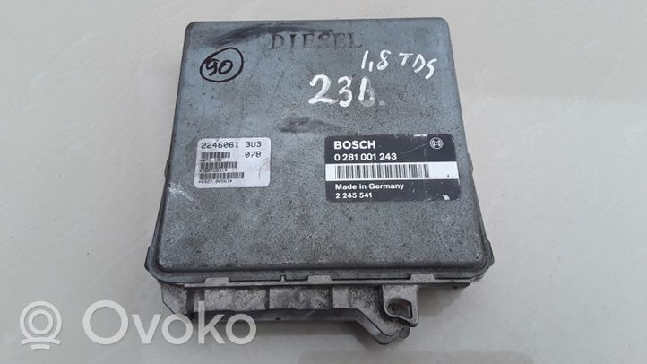 BMW 3 E36 Calculateur moteur ECU 0281001243