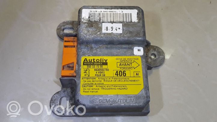 Peugeot 406 Module de contrôle airbag 9630550780